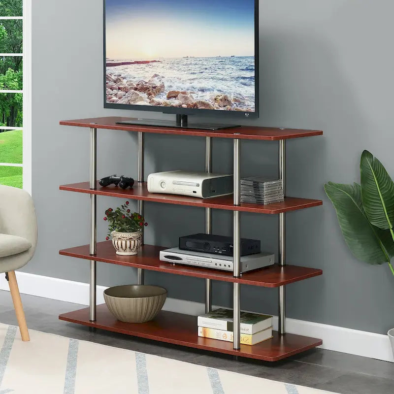 Meuble TV Haut XL 55 Pouces à 4 Niveaux