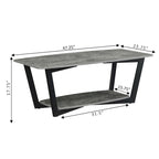 Table basse Graystone avec étagère de Convenience Concepts