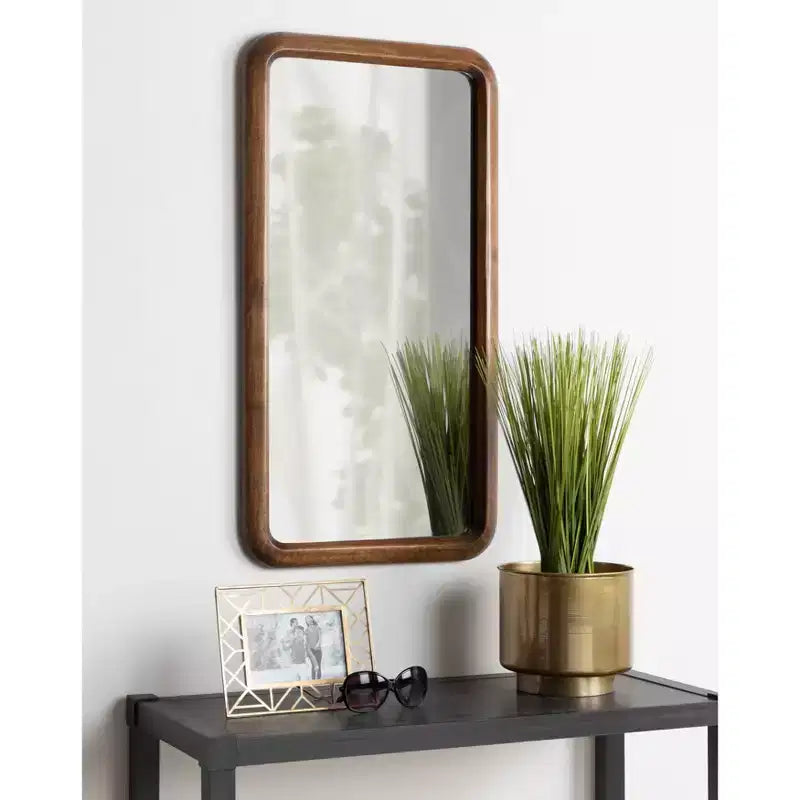 Miroir mural pleine longueur Pao Noyer Marron - Kate & Laurel All Things Decor