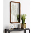 Miroir mural pleine longueur Pao Noyer Marron - Kate & Laurel All Things Decor