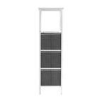 Flash Furniture Sodano, Table de chevet à 3 tiroirs avec station de charge, 2 ports USB et 1 prise, cadre en métal, plateau, tiroirs et poignées en bois composite