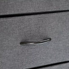 Flash Furniture Sodano, Table de chevet à 3 tiroirs avec station de charge, 2 ports USB et 1 prise, cadre en métal, plateau, tiroirs et poignées en bois composite