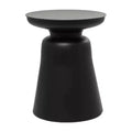 Olivia & May Metal Accent Table with Bell Shaped Base