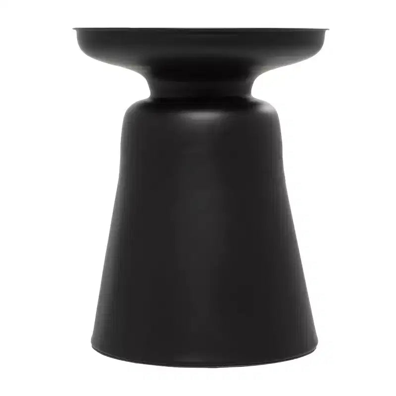 Table d'appoint Olivia & May avec base en forme de cloche et accents métalliques
