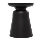 Table d'appoint Olivia & May avec base en forme de cloche et accents métalliques