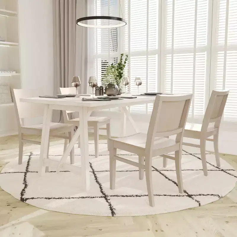 Emma et Oliver - Lot de 2 chaises de salle à manger avec dossiers incurvés et structures en bois massif