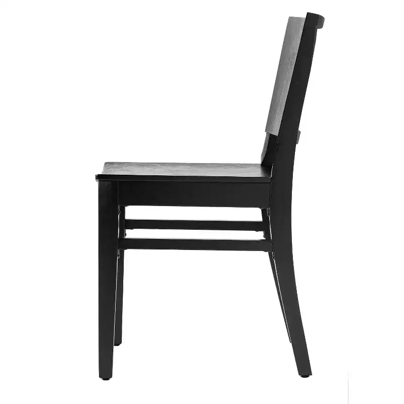 Emma et Oliver - Lot de 2 chaises de salle à manger avec dossiers incurvés et structures en bois massif