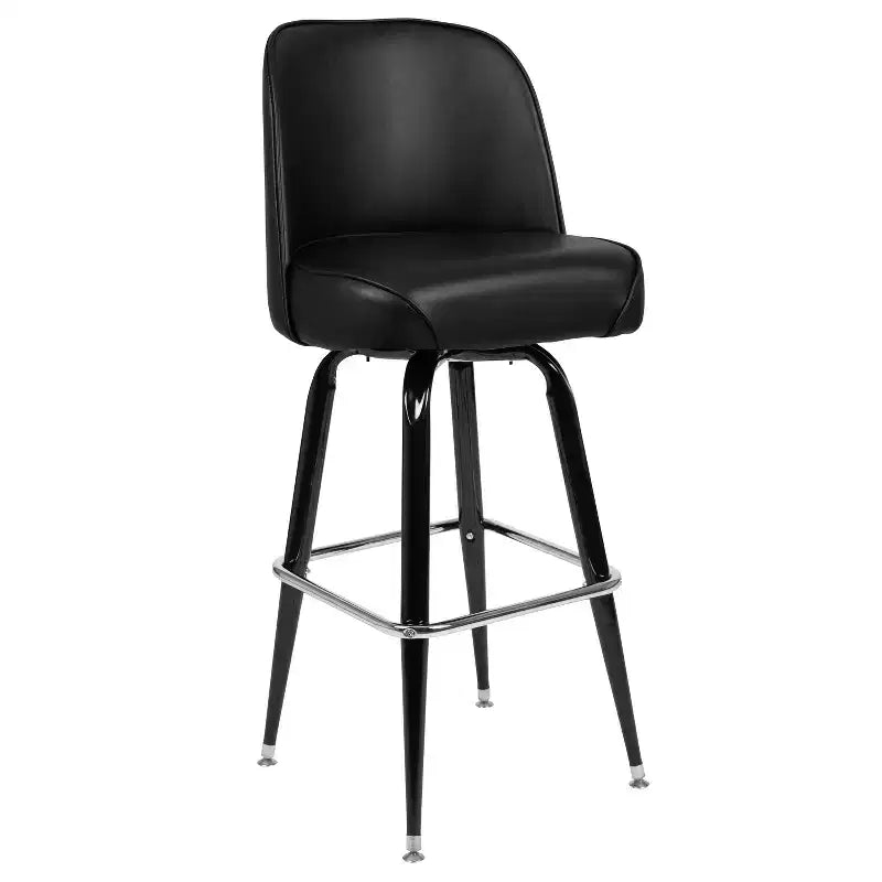 Emma et Oliver - Lot de 2 tabourets de bar en métal avec siège baquet pivotant