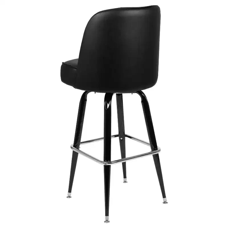 Emma et Oliver - Lot de 2 tabourets de bar en métal avec siège baquet pivotant