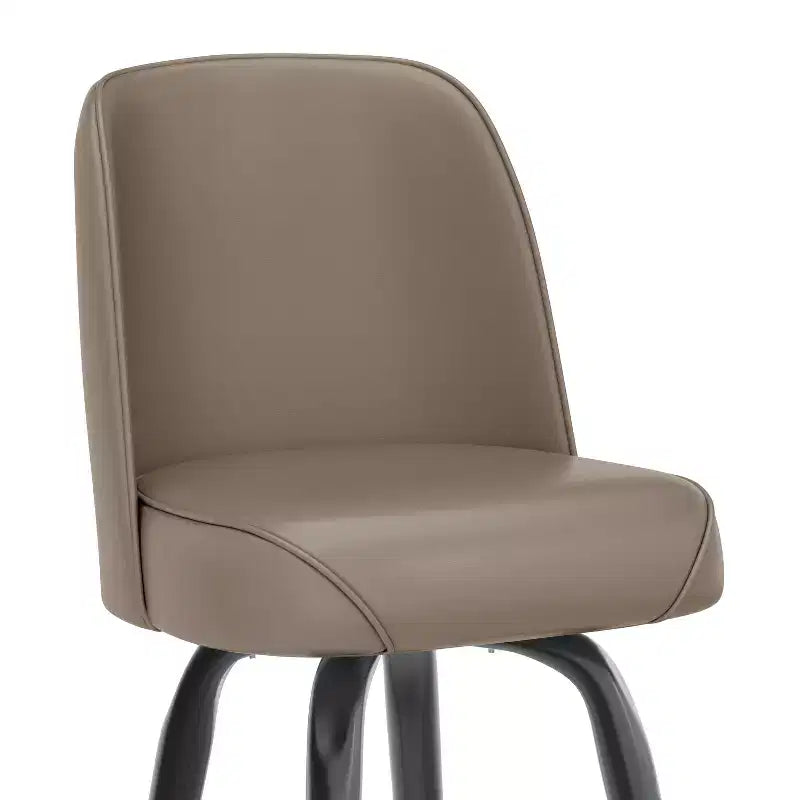 Emma et Oliver - Lot de 2 tabourets de bar en métal avec siège baquet pivotant