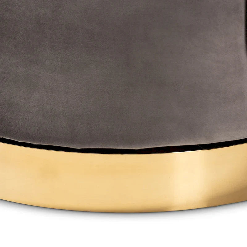 Fauteuil d'appoint pivotant rembourré Saffi Glam et Luxe