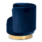 Fauteuil d'appoint pivotant rembourré Saffi Glam et Luxe