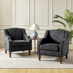 Fauteuils garnis de clous (lot de 2)