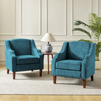 Fauteuils garnis de clous (lot de 2)