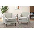 Fauteuils garnis de clous (lot de 2)