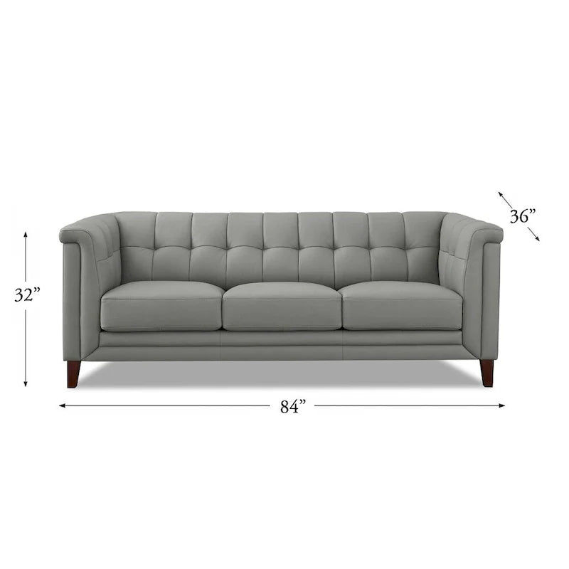 Ensemble canapé, causeuse et fauteuil en cuir pleine fleur Hydeline Arvo avec plumes, mousse à mémoire de forme et ressorts
