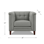 Ensemble canapé, causeuse et fauteuil en cuir pleine fleur Hydeline Arvo avec plumes, mousse à mémoire de forme et ressorts