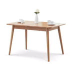 Table de salle à manger moderne, Tables de cuisine et de salle à manger, Finition imperméable, Table de cuisine anti-rayures en bois massif