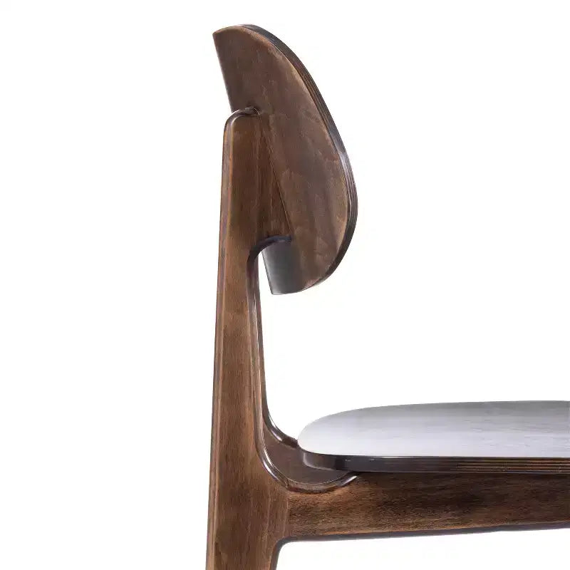 Flash Furniture Verona Lot de 2 chaises de salle à manger en bois massif de qualité commerciale avec dossiers ovales incurvés
