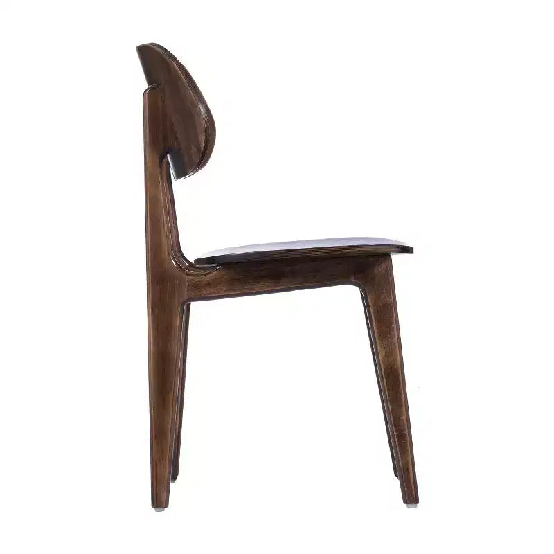 Flash Furniture Verona Lot de 2 chaises de salle à manger en bois massif de qualité commerciale avec dossiers ovales incurvés