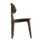 Flash Furniture Verona Lot de 2 chaises de salle à manger en bois massif de qualité commerciale avec dossiers ovales incurvés