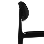 Flash Furniture Verona Lot de 2 chaises de salle à manger en bois massif de qualité commerciale avec dossiers ovales incurvés