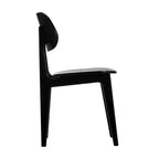 Flash Furniture Verona Lot de 2 chaises de salle à manger en bois massif de qualité commerciale avec dossiers ovales incurvés