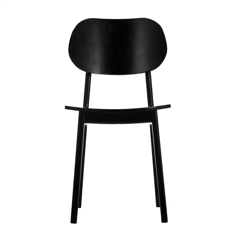 Flash Furniture Verona Lot de 2 chaises de salle à manger en bois massif de qualité commerciale avec dossiers ovales incurvés