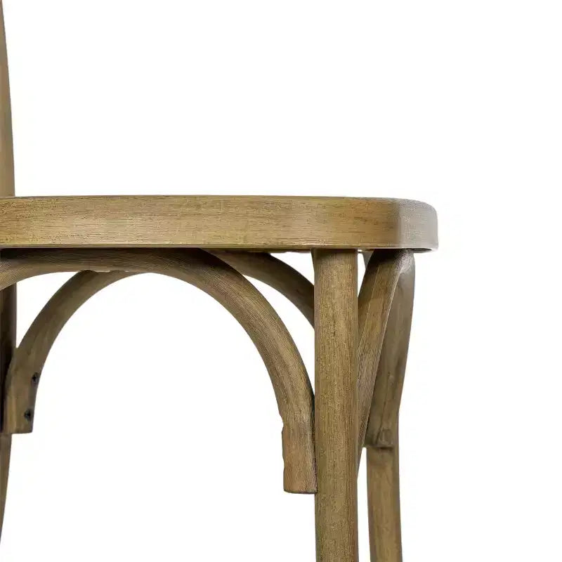 Flash Furniture HERCULES Chaise à dossier croisé en résine imitation bois, pour l'intérieur et l'extérieur, lot de 2