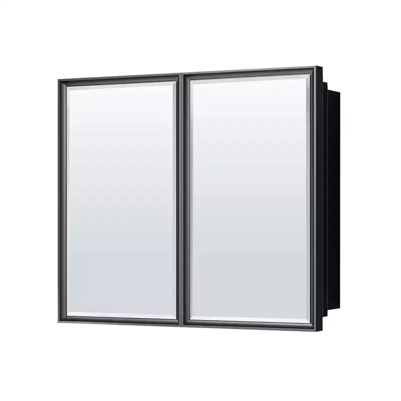 Keonjinn36 in. W x 32 in. H Metal Framed Rectangular Framed Recessed/Surface Mount Medicine Cabinet with Mirror