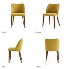 Chaise de salle à manger Elisa en tissu, style Mid-century moderne, lot de 2 | ART OF LIVING DESIGNS