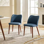 Chaise de salle à manger Elisa en tissu, style Mid-century moderne, lot de 2 | ART OF LIVING DESIGNS