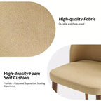 Chaise de salle à manger Elisa en tissu, style Mid-century moderne, lot de 2 | ART OF LIVING DESIGNS