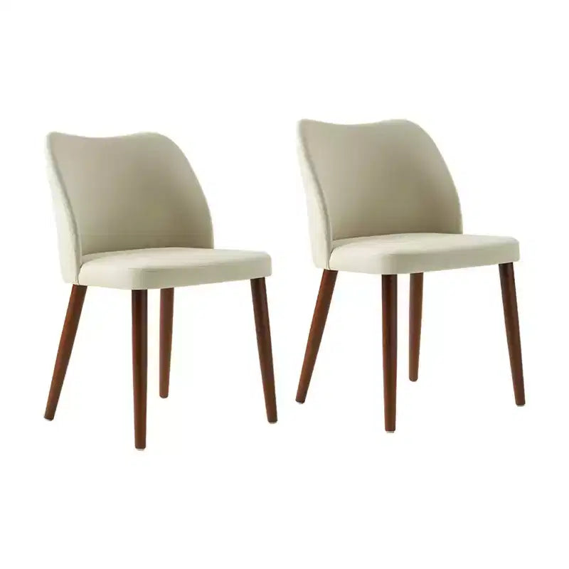 Chaise de salle à manger Elisa en tissu, style Mid-century moderne, lot de 2 | ART OF LIVING DESIGNS