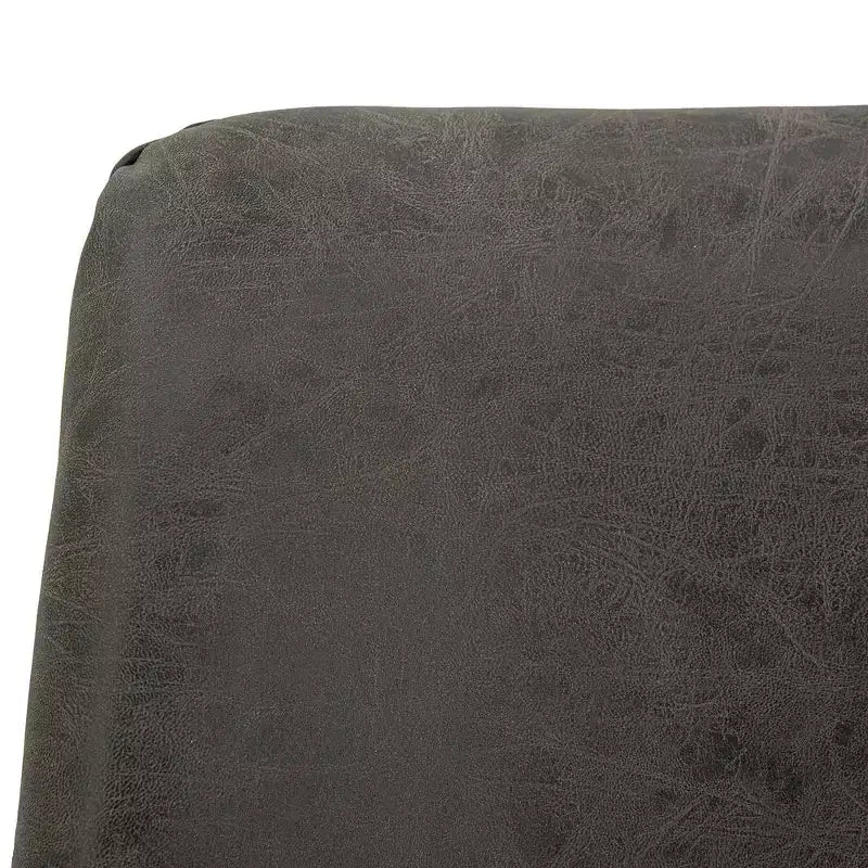 LeisureMod Markley - Lot de 4 chaises de salle à manger modernes en similicuir avec pieds dorés, assise rembourrée, design élégant pour cuisine, salle à manger, bureau ou café.