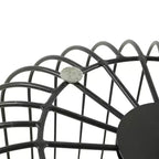 LeisureMod Runswick Table d'appoint moderne du milieu du siècle - Table d'appoint en bois et métal avec rangement à plateau relevable et compartiment caché