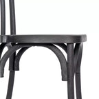 Emma et Oliver, lot de 2 chaises Thonet aspect bois en résine résistante aux intempéries pour usage intérieur/extérieur
