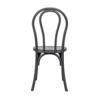 Emma et Oliver, lot de 2 chaises Thonet aspect bois en résine résistante aux intempéries pour usage intérieur/extérieur