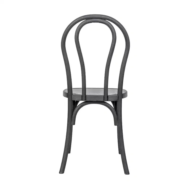 Emma et Oliver, lot de 2 chaises Thonet aspect bois en résine résistante aux intempéries pour usage intérieur/extérieur