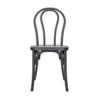 Emma et Oliver, lot de 2 chaises Thonet aspect bois en résine résistante aux intempéries pour usage intérieur/extérieur
