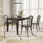Emma et Oliver, lot de 2 chaises Thonet aspect bois en résine résistante aux intempéries pour usage intérieur/extérieur