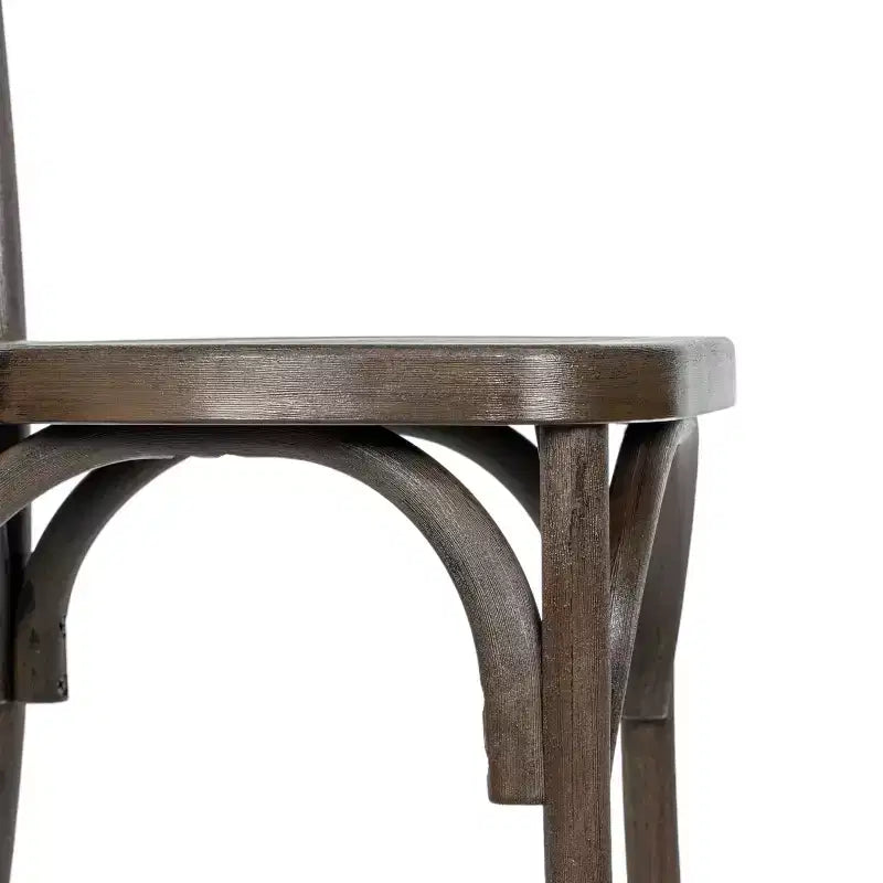 Emma et Oliver, lot de 2 chaises Thonet aspect bois en résine résistante aux intempéries pour usage intérieur/extérieur