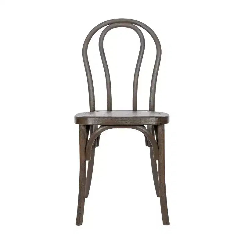 Emma et Oliver, lot de 2 chaises Thonet aspect bois en résine résistante aux intempéries pour usage intérieur/extérieur