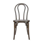 Emma et Oliver, lot de 2 chaises Thonet aspect bois en résine résistante aux intempéries pour usage intérieur/extérieur