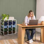 Étagère de rangement à 4 niveaux ECR4Kids avec 12 bacs, 4x3, organisation polyvalente