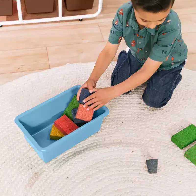 Étagère de rangement à 4 niveaux ECR4Kids avec 12 bacs, 4x3, organisation polyvalente