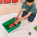 Étagère de rangement à 4 niveaux ECR4Kids avec 12 bacs, 4x3, organisation polyvalente