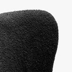 Fauteuil d'appoint sans accoudoirs rembourré Genevieve 25 de WestinTrends en tissu bouclé