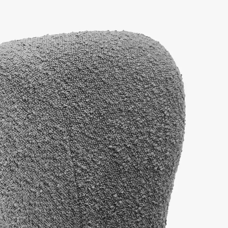 Fauteuil d'appoint sans accoudoirs rembourré Genevieve 25 de WestinTrends en tissu bouclé
