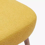 Fauteuil d'appoint sans accoudoirs rembourré Genevieve 25 de WestinTrends en tissu bouclé